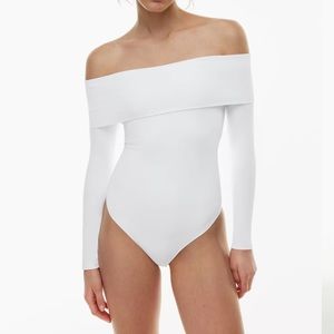 Aritzia Babaton Contour Deco Off the Shoulder Bodysuit